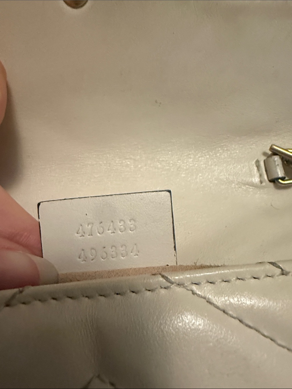 Gucci Super Mini Marmont Matelassé Crossbody in Light Cream with Gold Hardware - Picture 10 of 12